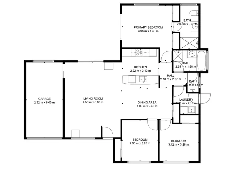 Floorplan of Homely house listing, 6 Stringybark Court, Apple Tree Creek QLD 4660