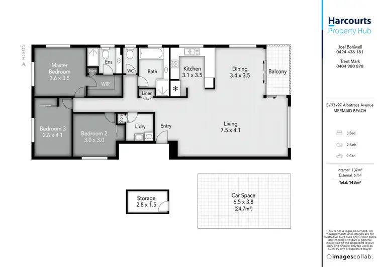 Floorplan of Homely unit listing, 5/93 Albatross Avenue, Mermaid Beach QLD 4218