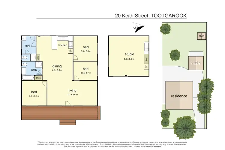 Floorplan of Homely house listing, 20 Keith Street, Tootgarook VIC 3941