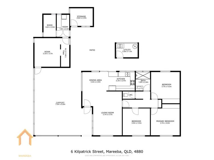 Floorplan of Homely house listing, 6 Kilpatrick Street, Mareeba QLD 4880
