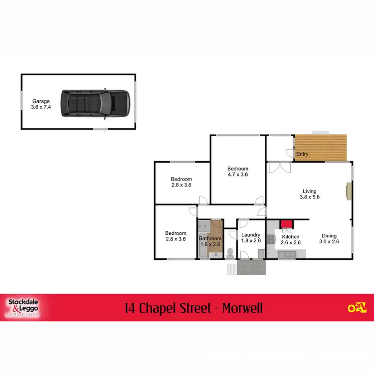 Floorplan of Homely house listing, 14 Chapel Street, Morwell VIC 3840