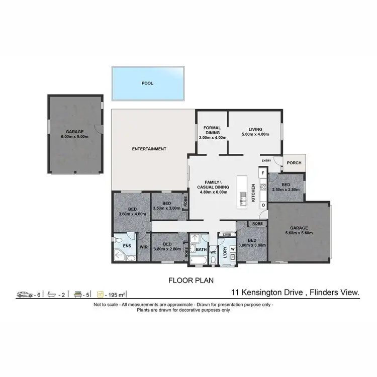 Floorplan of Homely house listing, 11 Kensington Drive, Flinders View QLD 4305