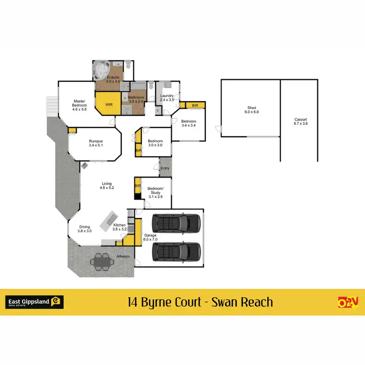 Floorplan of Homely house listing, 14 Byrne Court, Swan Reach VIC 3903