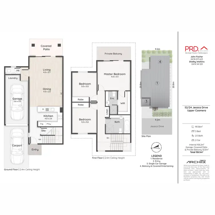 Floorplan of Homely townhouse listing, 52/24 Jessica Drive, Upper Coomera QLD 4209