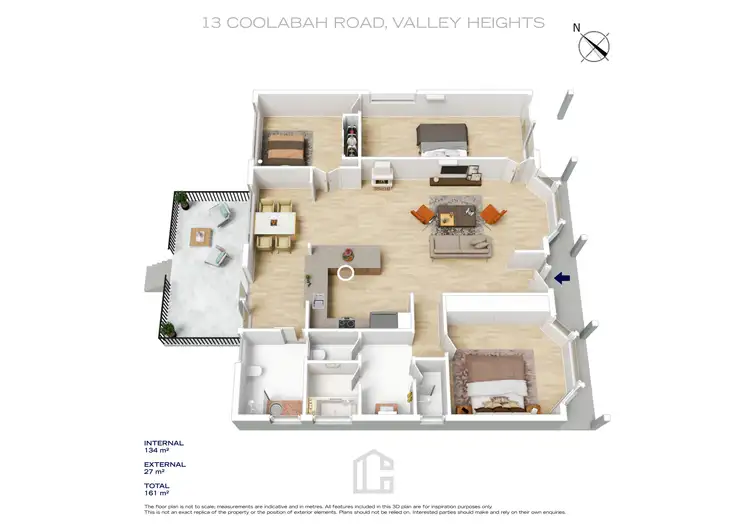 Floorplan of Homely house listing, 13 Coolabah Road, Valley Heights NSW 2777