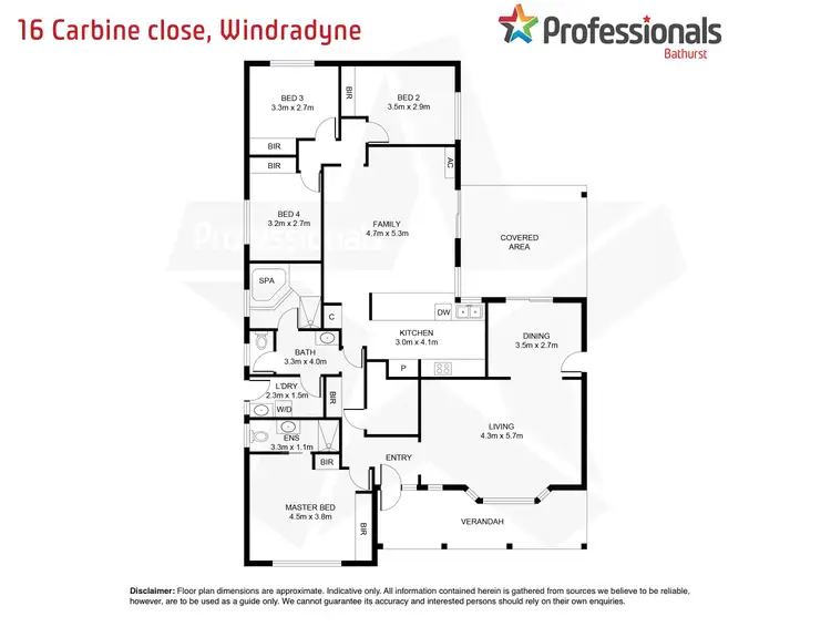 Floorplan of Homely house listing, 16 Carbine Close, Windradyne NSW 2795