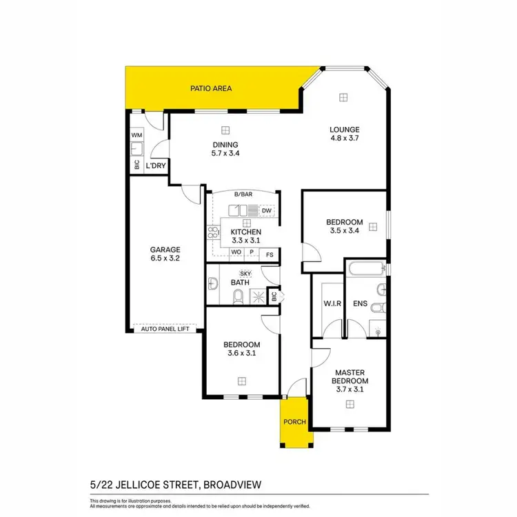 Floorplan of Homely house listing, 5/22 Jellicoe Street, Broadview SA 5083