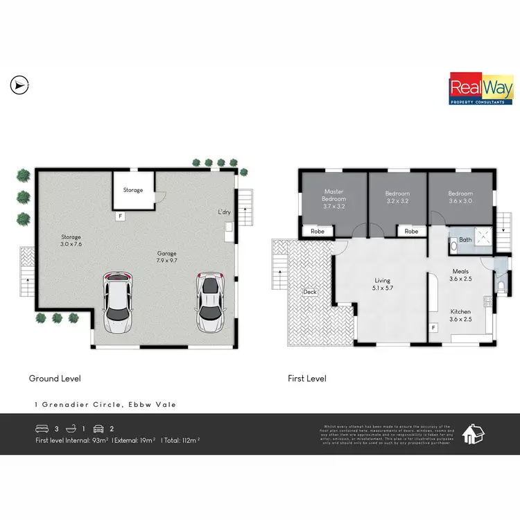 Floorplan of Homely house listing, 1 Grenadier Circle, Ebbw Vale QLD 4304