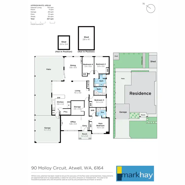 Floorplan of Homely house listing, 90 Molloy Circuit, Atwell WA 6164