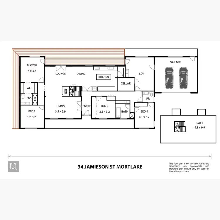 Floorplan of Homely house listing, 34 Jamieson Avenue, Mortlake VIC 3272
