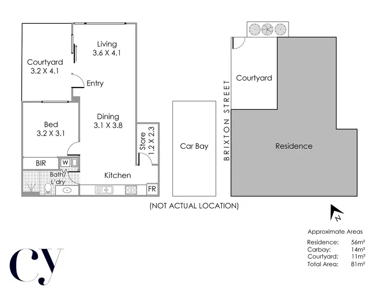 Floorplan of Homely apartment listing, 7/1-3 Brixton Street, Cottesloe WA 6011