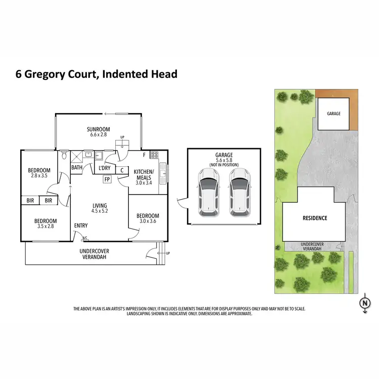 Floorplan of Homely house listing, 6 Gregory Court, Indented Head VIC 3223