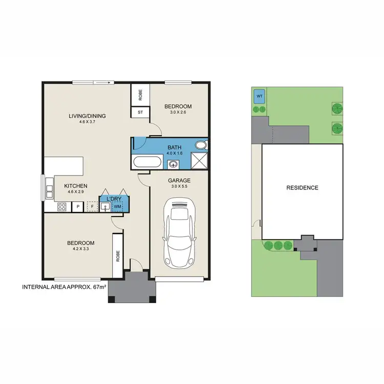 Floorplan of Homely house listing, 2/32 Elizabeth Street, Cessnock NSW 2325