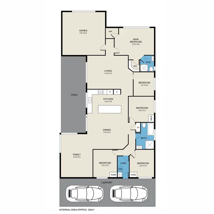Floorplan of Homely house listing, 185 Wine Country Drive, Nulkaba NSW 2325