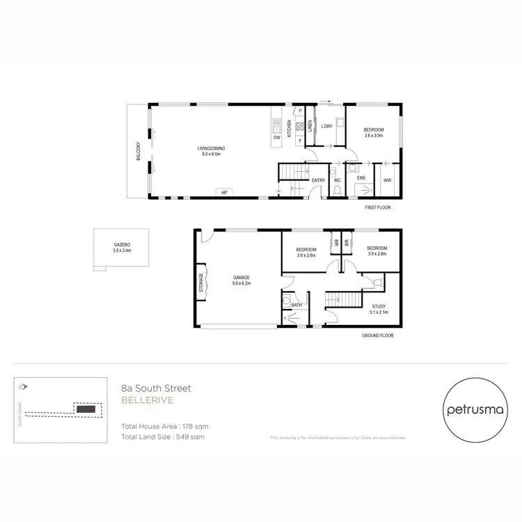 Floorplan of Homely house listing, 8a South Street, Bellerive TAS 7018