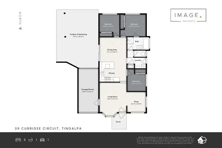 Floorplan of Homely house listing, 59 Currigee Circuit, Tingalpa QLD 4173