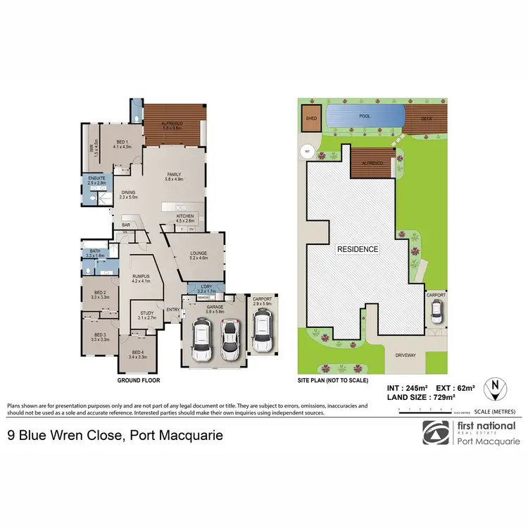 Floorplan of Homely house listing, 9 Blue Wren Close, Port Macquarie NSW 2444