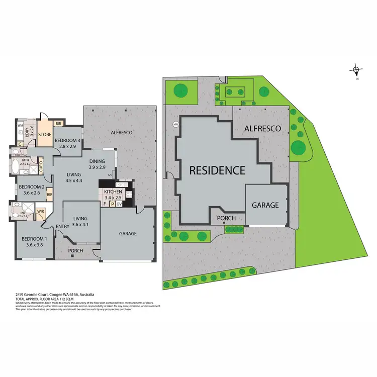Floorplan of Homely house listing, 2/19 Geordie Court, Coogee WA 6166