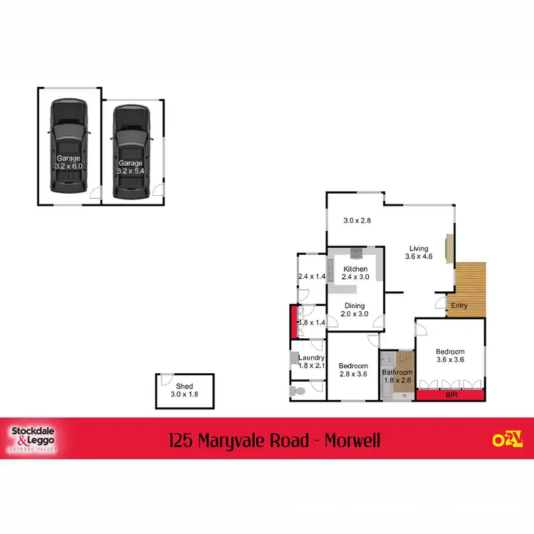 Floorplan of Homely house listing, 125 Maryvale Road, Morwell VIC 3840