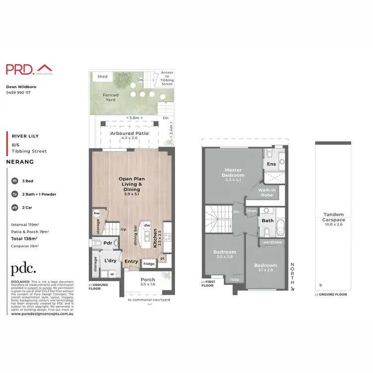 Floorplan of Homely semi-detached listing, 8/6 Tibbing Street, Nerang QLD 4211