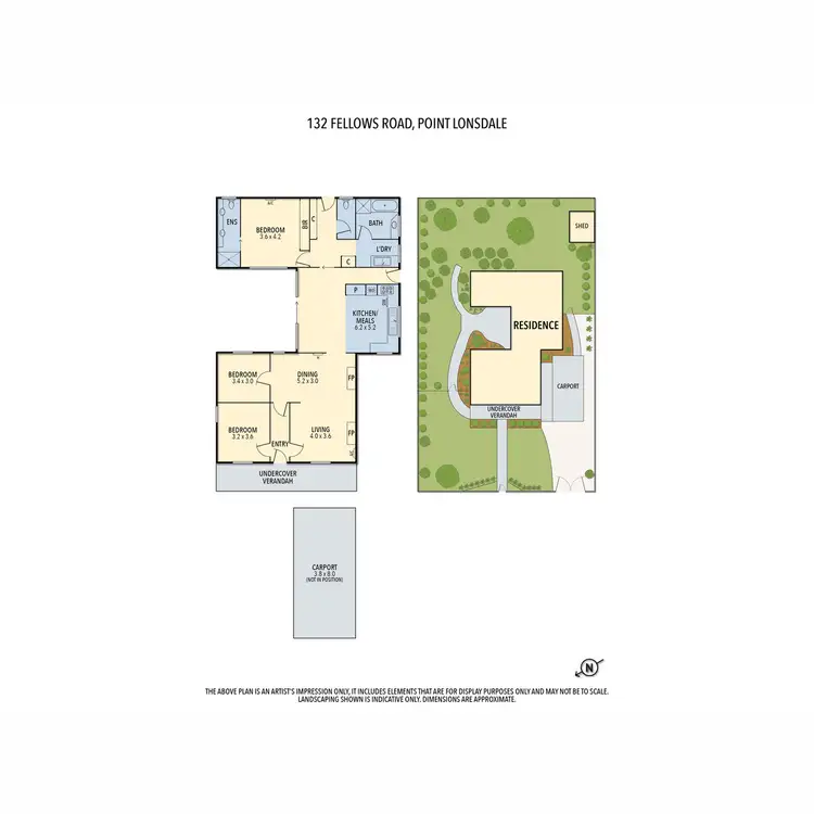 Floorplan of Homely house listing, 132 Fellows Road, Point Lonsdale VIC 3225