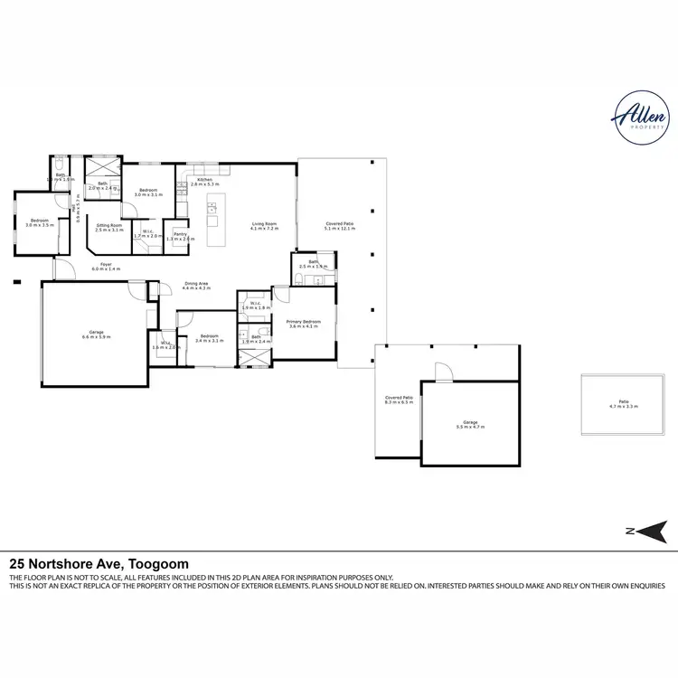 Floorplan of Homely house listing, 25 Northshore Avenue, Toogoom QLD 4655