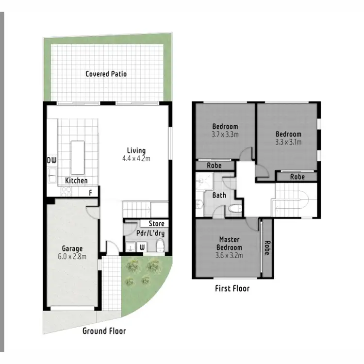 Floorplan of Homely townhouse listing, 27/20 HUTH Street, Labrador QLD 4215