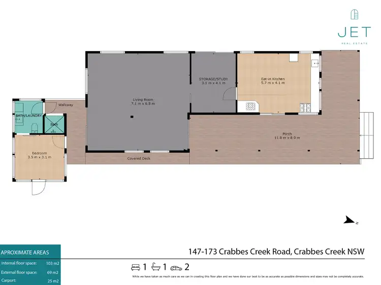 Floorplan of Homely house listing, Share 147-173 Crabbes Creek Road, Crabbes Creek NSW 2483