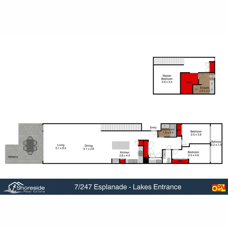 Floorplan of Homely apartment listing, 7/247 Esplanade, Lakes Entrance VIC 3909