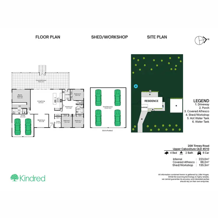 Floorplan of Homely house listing, 208 Tinney Road, Upper Caboolture QLD 4510