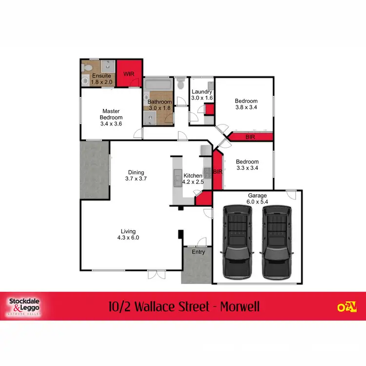 Floorplan of Homely townhouse listing, 10/2 Wallace Street, Morwell VIC 3840