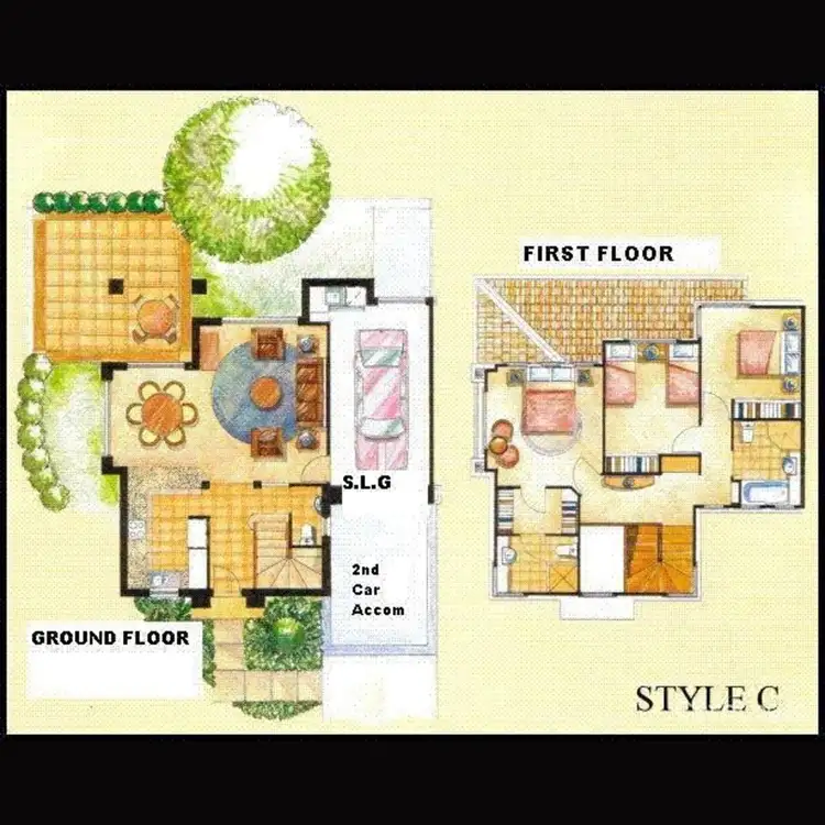 Floorplan of Homely townhouse listing, 11/1 Pine Valley Drive, Robina QLD 4226