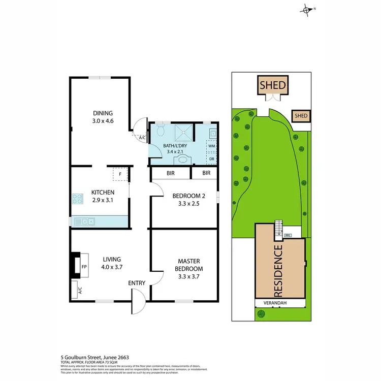 Floorplan of Homely house listing, 5 Goulburn Street, Junee NSW 2663