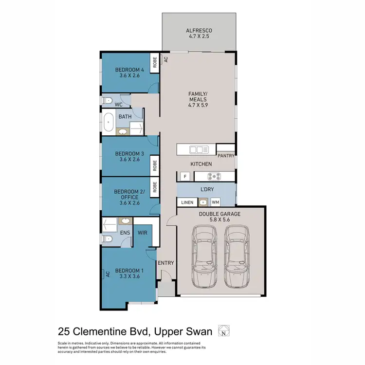 Floorplan of Homely house listing, 25 Clementine Boulevard, Upper Swan WA 6069