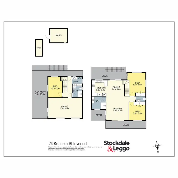 Floorplan of Homely house listing, 24 Kenneth Street, Inverloch VIC 3996