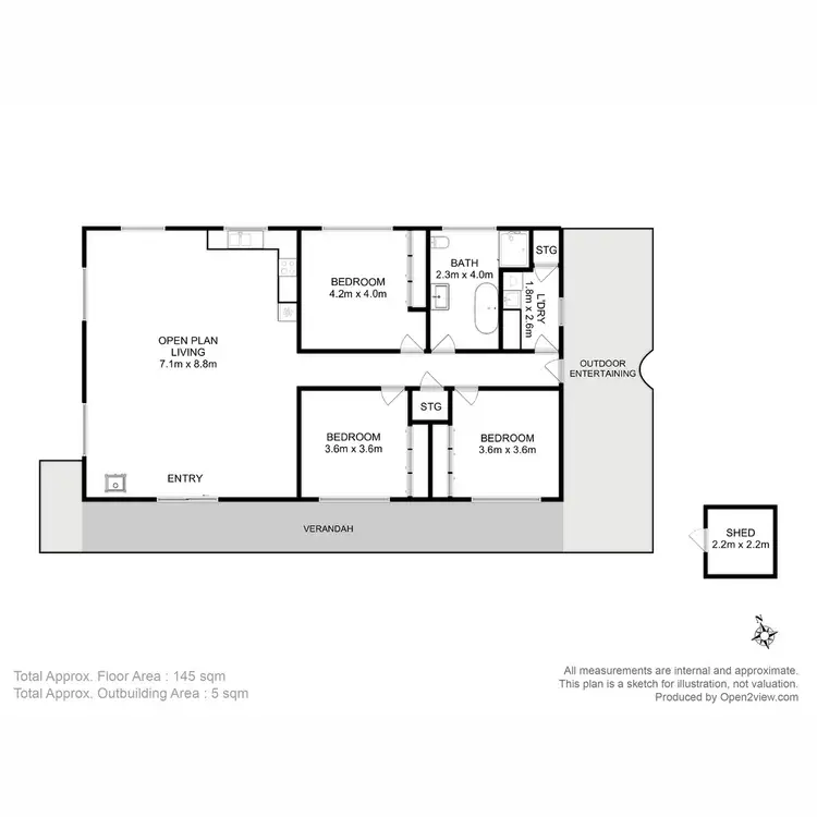 Floorplan of Homely house listing, 23A Walpole Street, Orford TAS 7190
