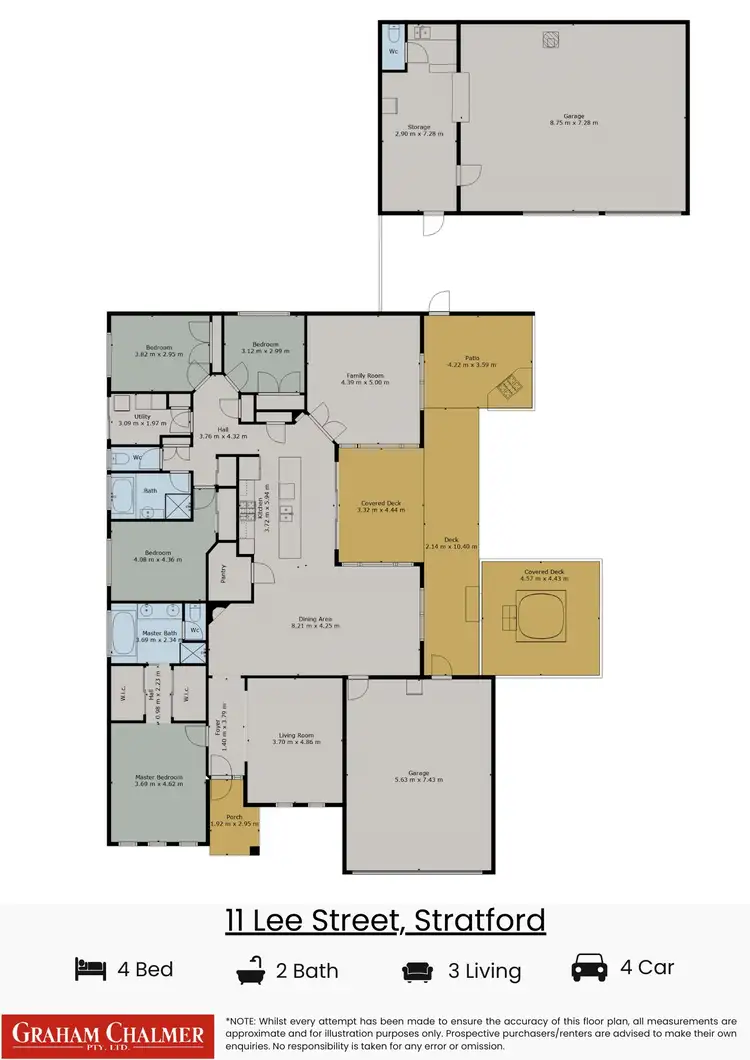 Floorplan of Homely house listing, 11 Lee Street, Stratford VIC 3862