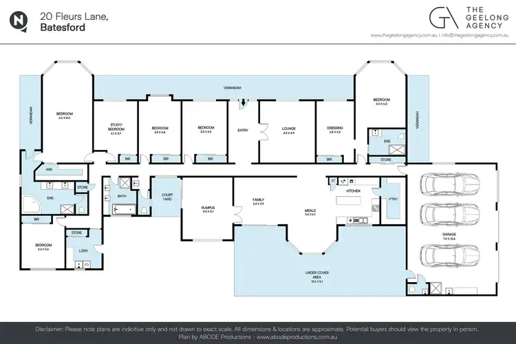 Floorplan of Homely rural property listing, 20 Fleurs Lane, Batesford VIC 3213