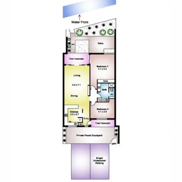 Floorplan of Homely unit listing, 8/403 Lady Gowrie Drive, North Haven SA 5018