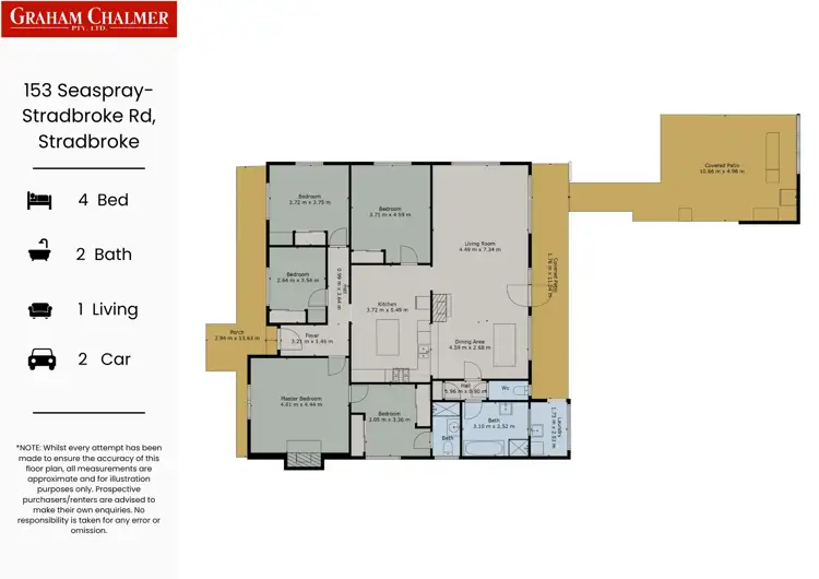 Floorplan of Homely rural property listing, 153 Seaspray-Stradbroke Road, Stradbroke VIC 3851