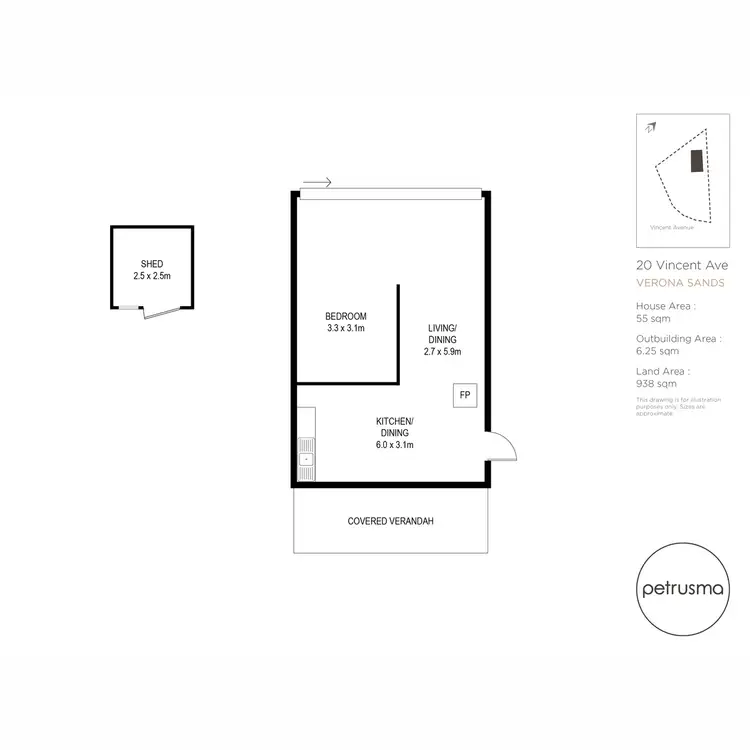 Floorplan of Homely land listing, 20 Vincent Avenue, Verona Sands TAS 7112