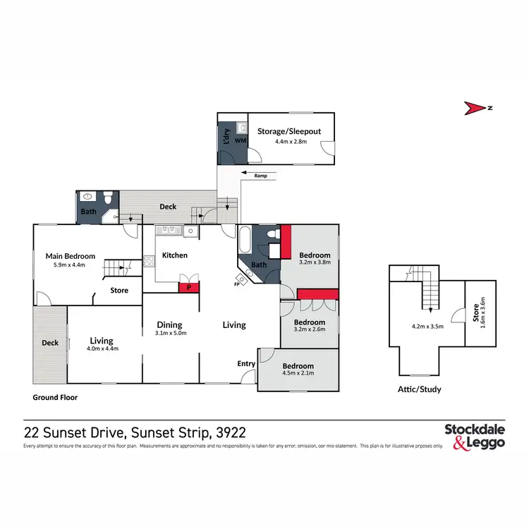 Floorplan of Homely house listing, 22 Sunset Drive, Sunset Strip VIC 3922