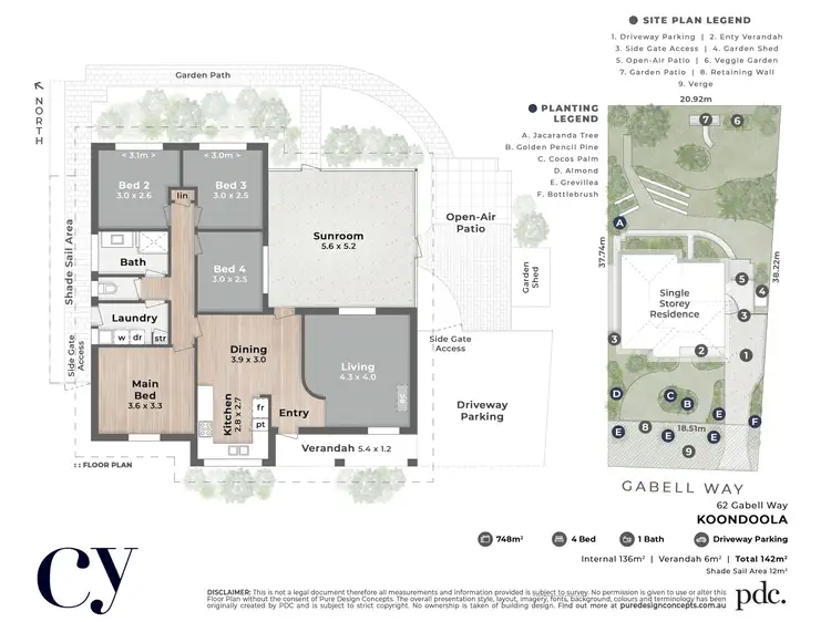Floorplan of Homely house listing, 62 Gabell Way, Koondoola WA 6064