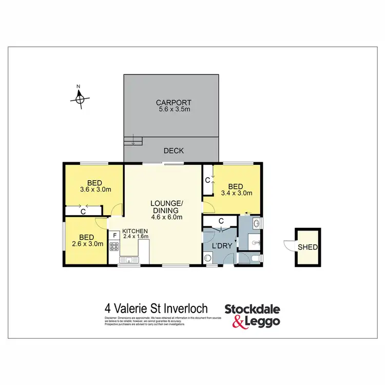 Floorplan of Homely house listing, 4 Valerie Street, Inverloch VIC 3996