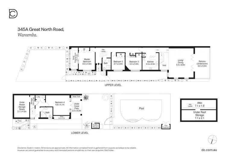 Floorplan of Homely semi-detached listing, 345A Great North Road, Wareemba NSW 2046