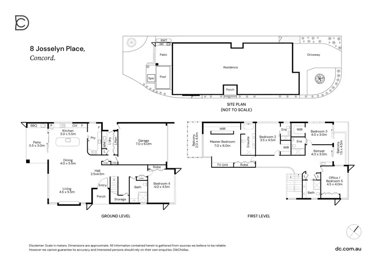 Floorplan of Homely house listing, 8 Josselyn Place, Concord NSW 2137