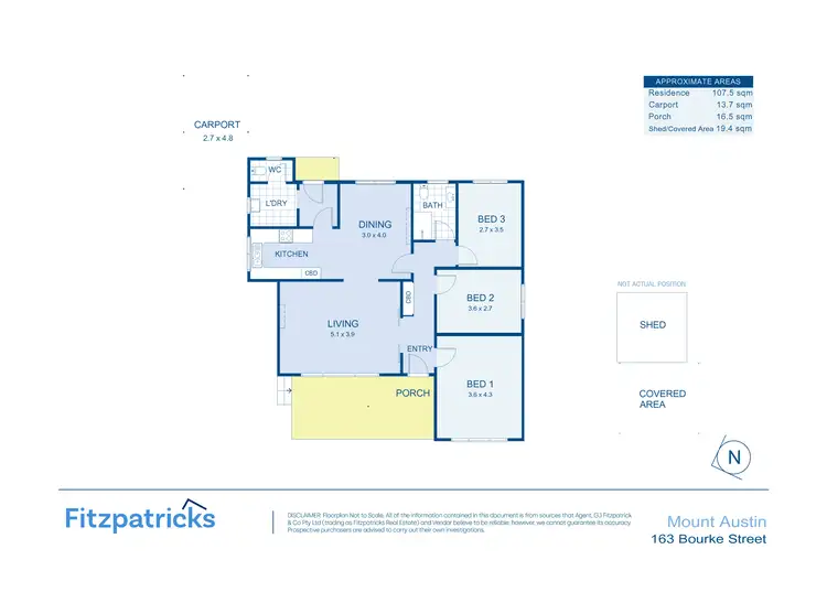 Floorplan of Homely house listing, 163 Bourke Street, Mount Austin NSW 2650