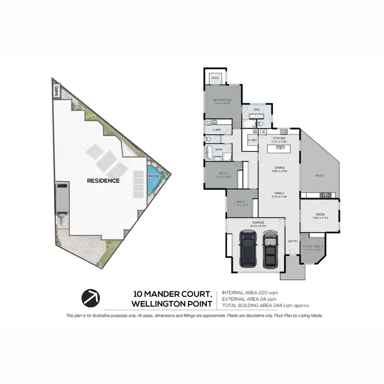 Floorplan of Homely house listing, 10 Mander Court, Wellington Point QLD 4160