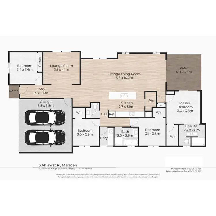 Floorplan of Homely house listing, 5 Ahlawat Place, Marsden QLD 4132