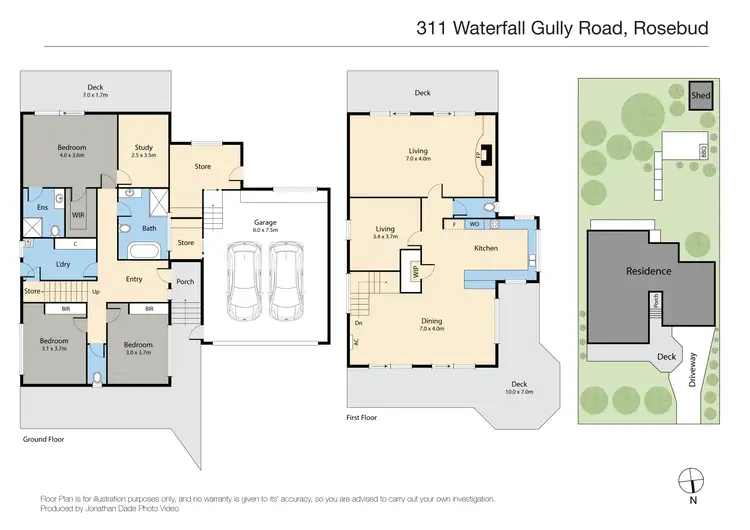 Floorplan of Homely house listing, 311 Waterfall Gully Road, Rosebud VIC 3939